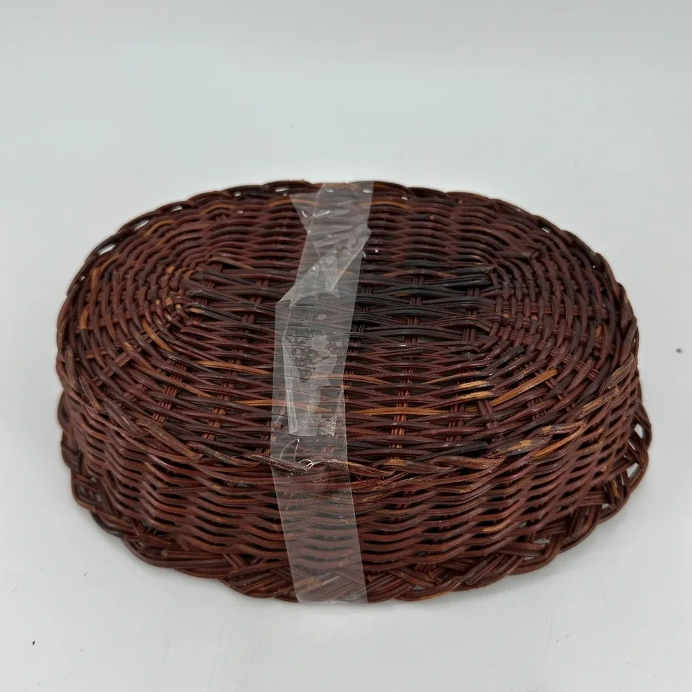 Vintage Teamson 1995 Country Home Farmhouse Baking Dish Stoneware‎ & Basket